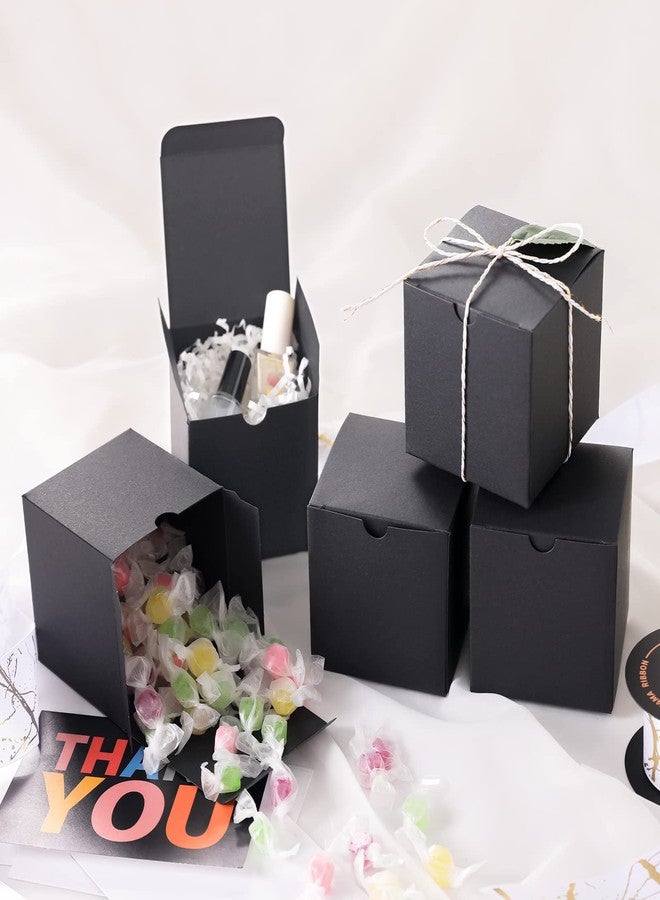 JINMING 25 Small Gift Boxes 3x3x3 Inches, Matte Black Gift Boxes Bulks for Mother's Day, Father's Day, Cupcake, Candy, Birthday, Groomsman Proposal Boxes for Light Gifts - Image 4
